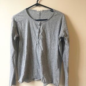 Rag & Bone grey henley S/P